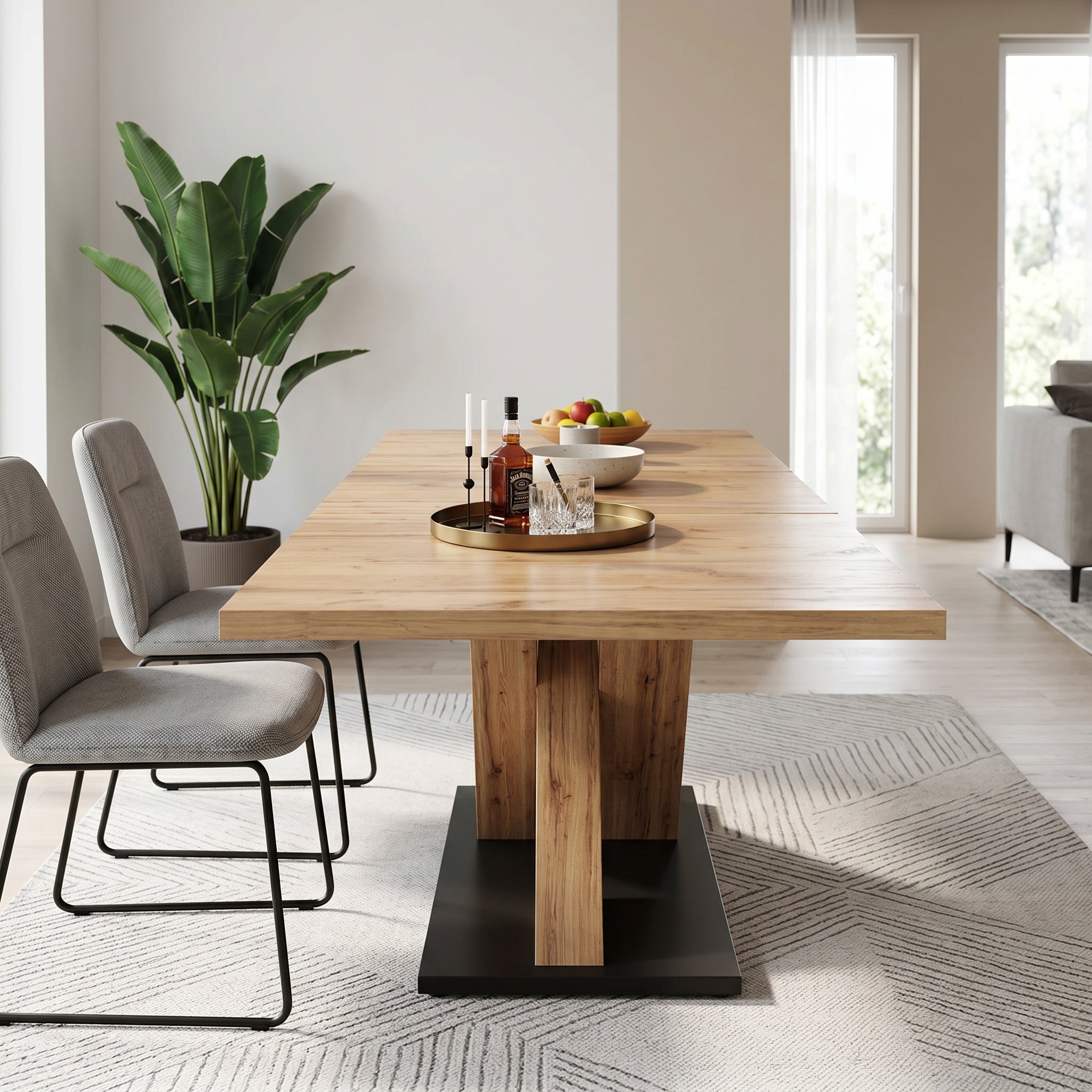 Table extensible en bois