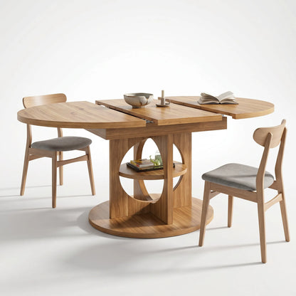 Table à manger extensible sur trépied Valenio
