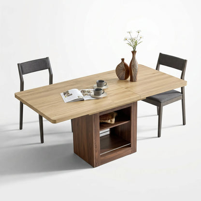 Table à manger extensible avec rangement Ivarna