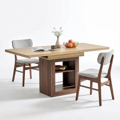 Table à manger extensible avec rangement Ivarna