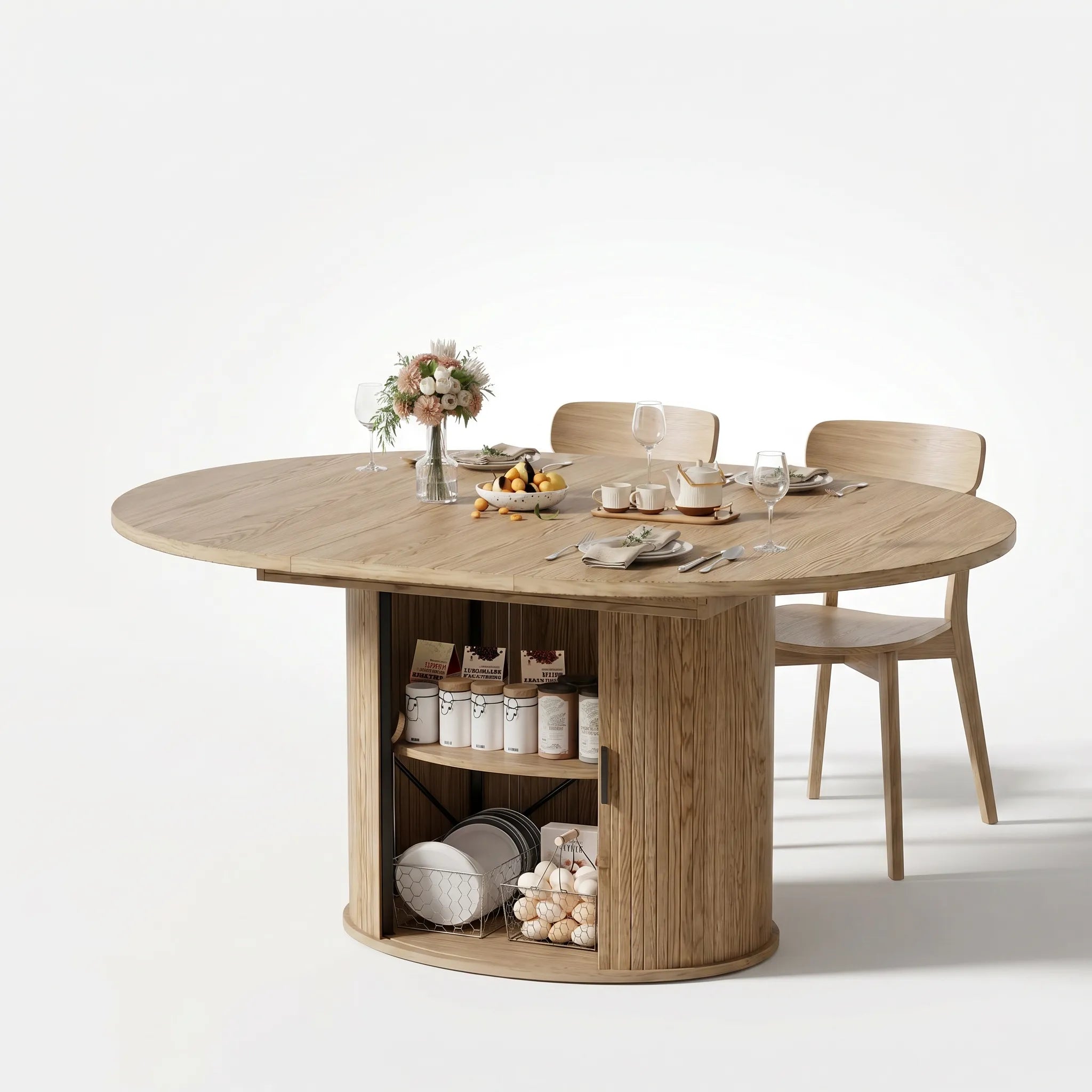 Table à manger ronde à ovale Yornia