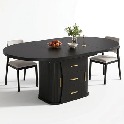 Table à manger ronde à ovale Luvenia