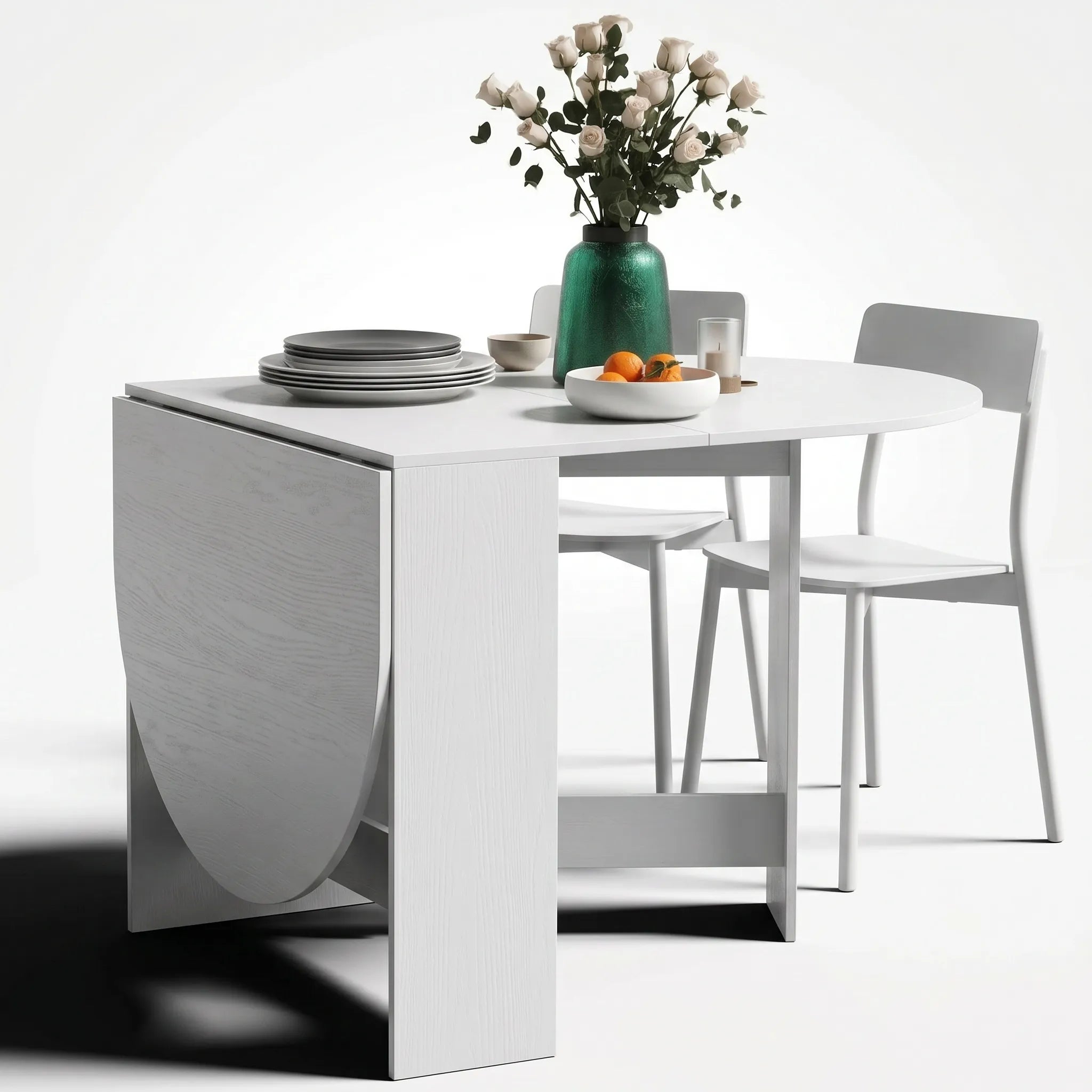Table à manger pliante ovale Hildora