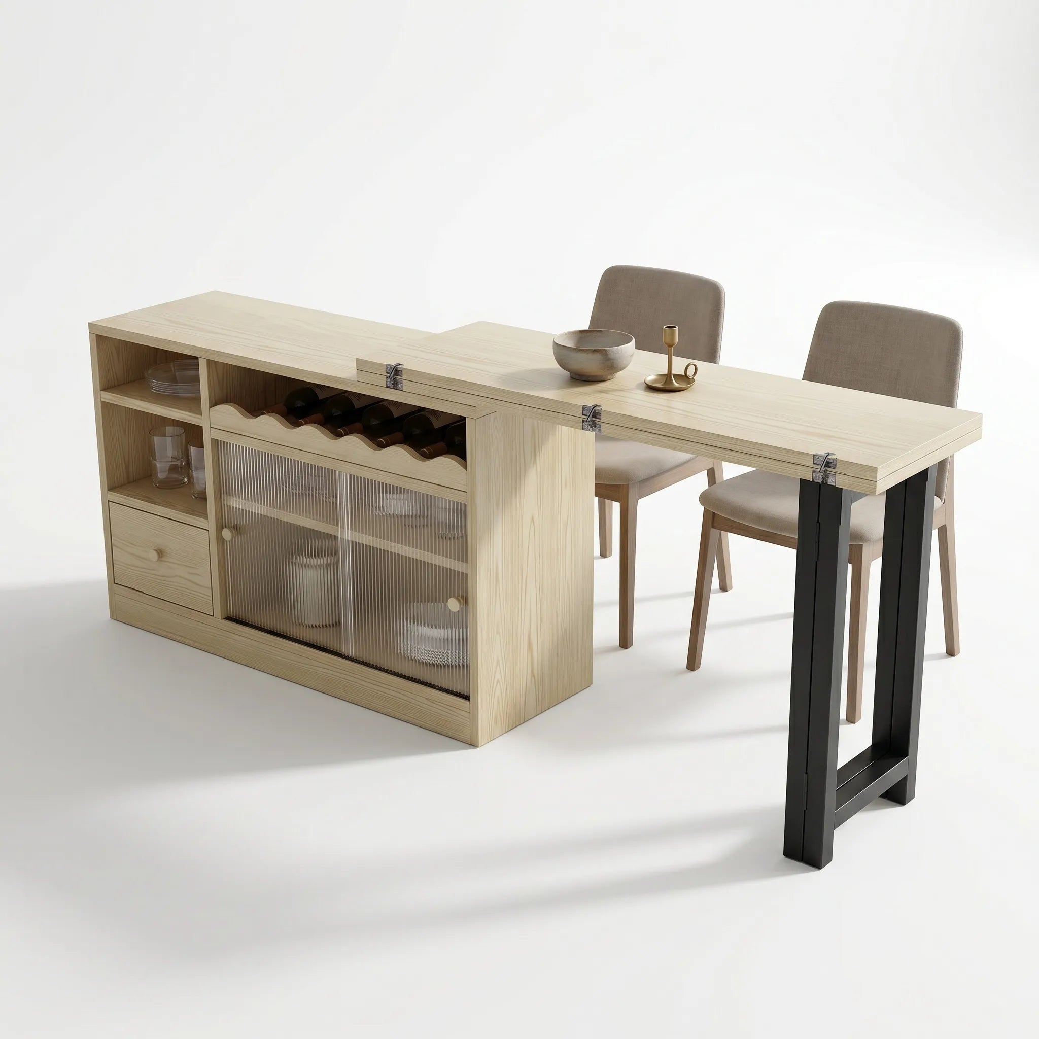 Table à manger modulable buffet Inovea