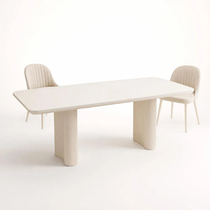 Table à manger rectangulaire Rovana
