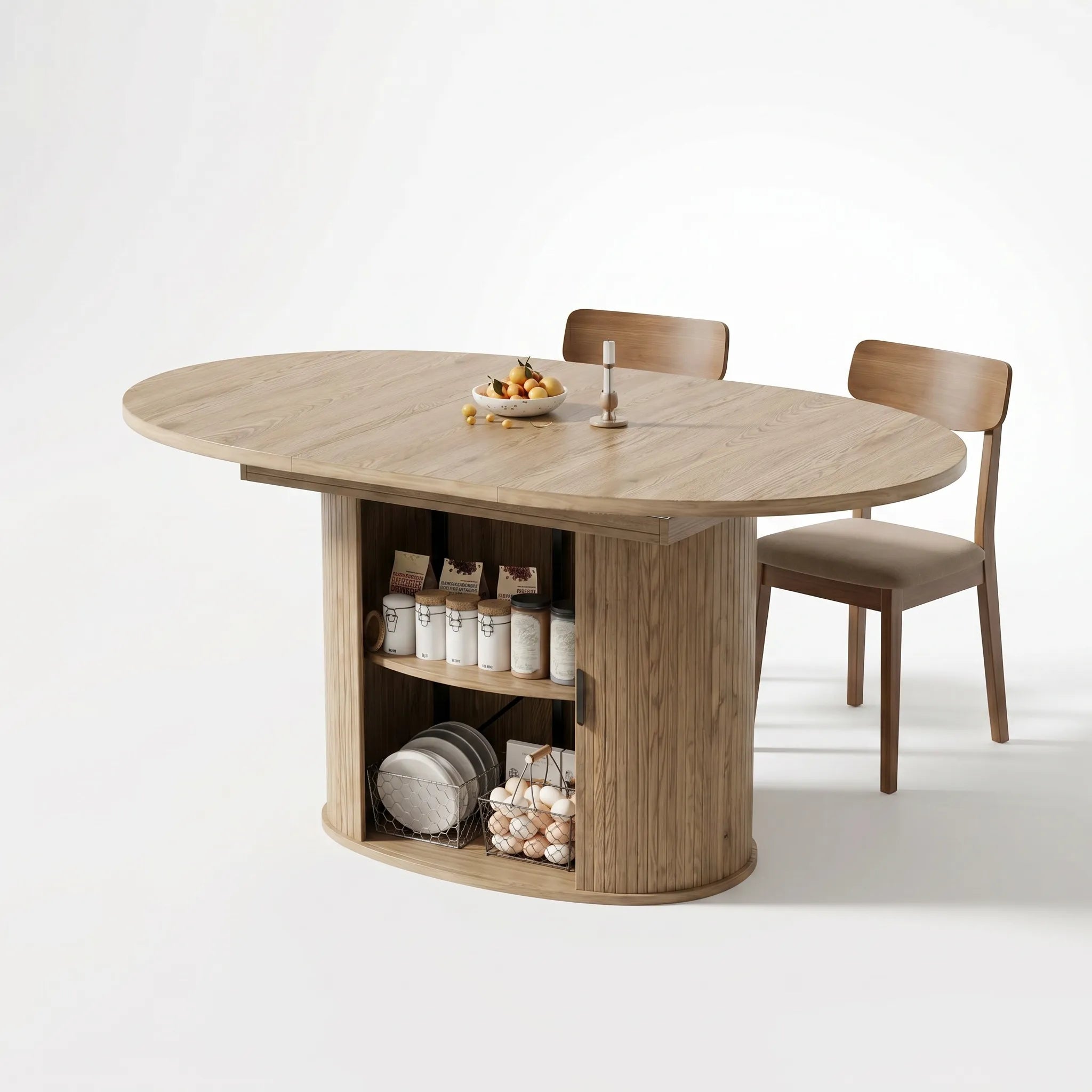 Table à manger ronde à ovale Yornia