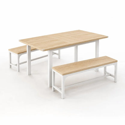 Ensemble table à manger extensible et bancs Talione
